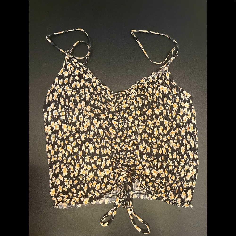 Urban Outfitters Scrunch Crop Tank Top